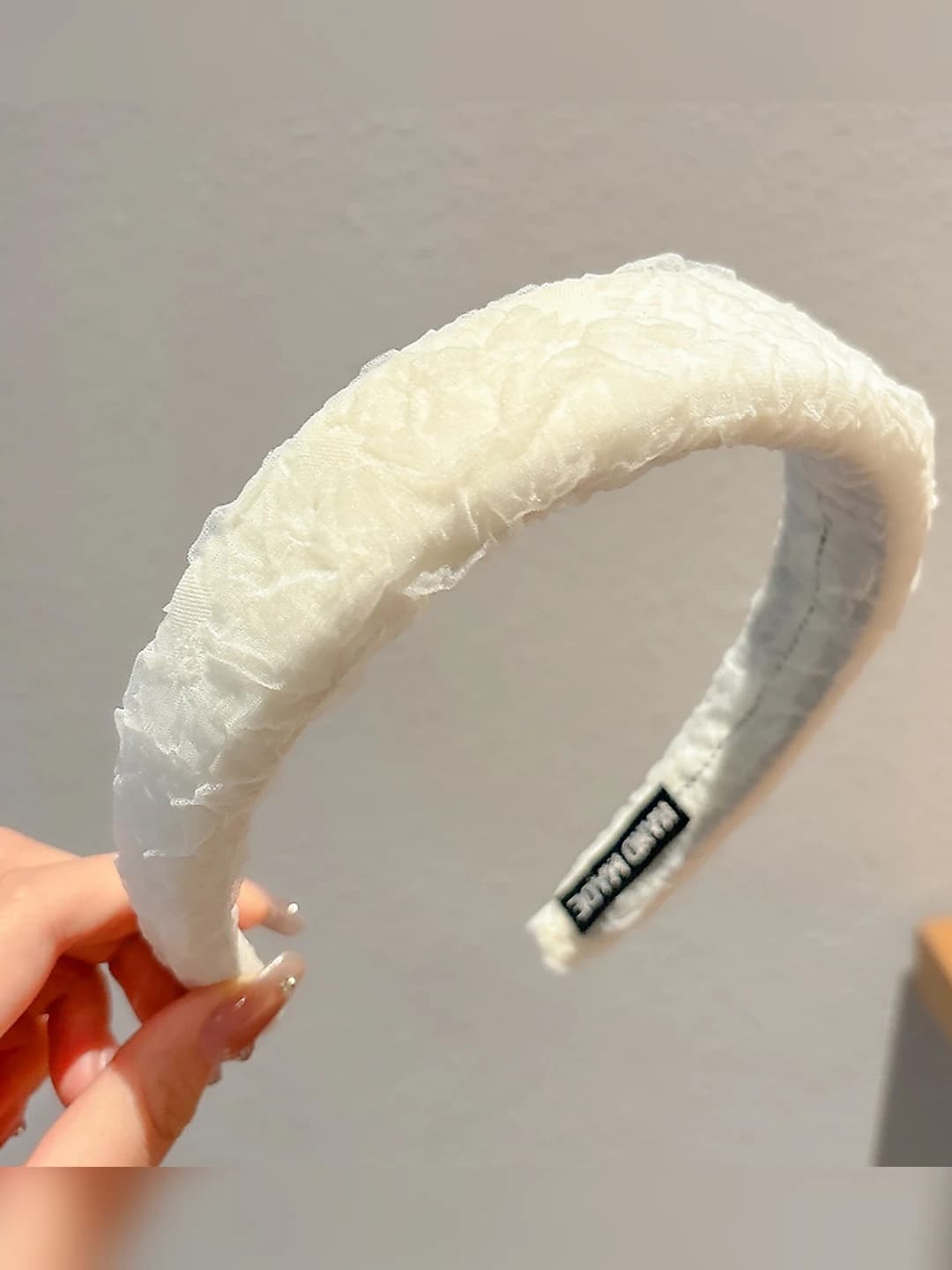White tulle headband
