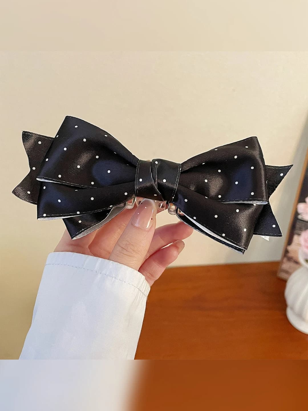1# Sweet girl banana clip 13 cm - Black