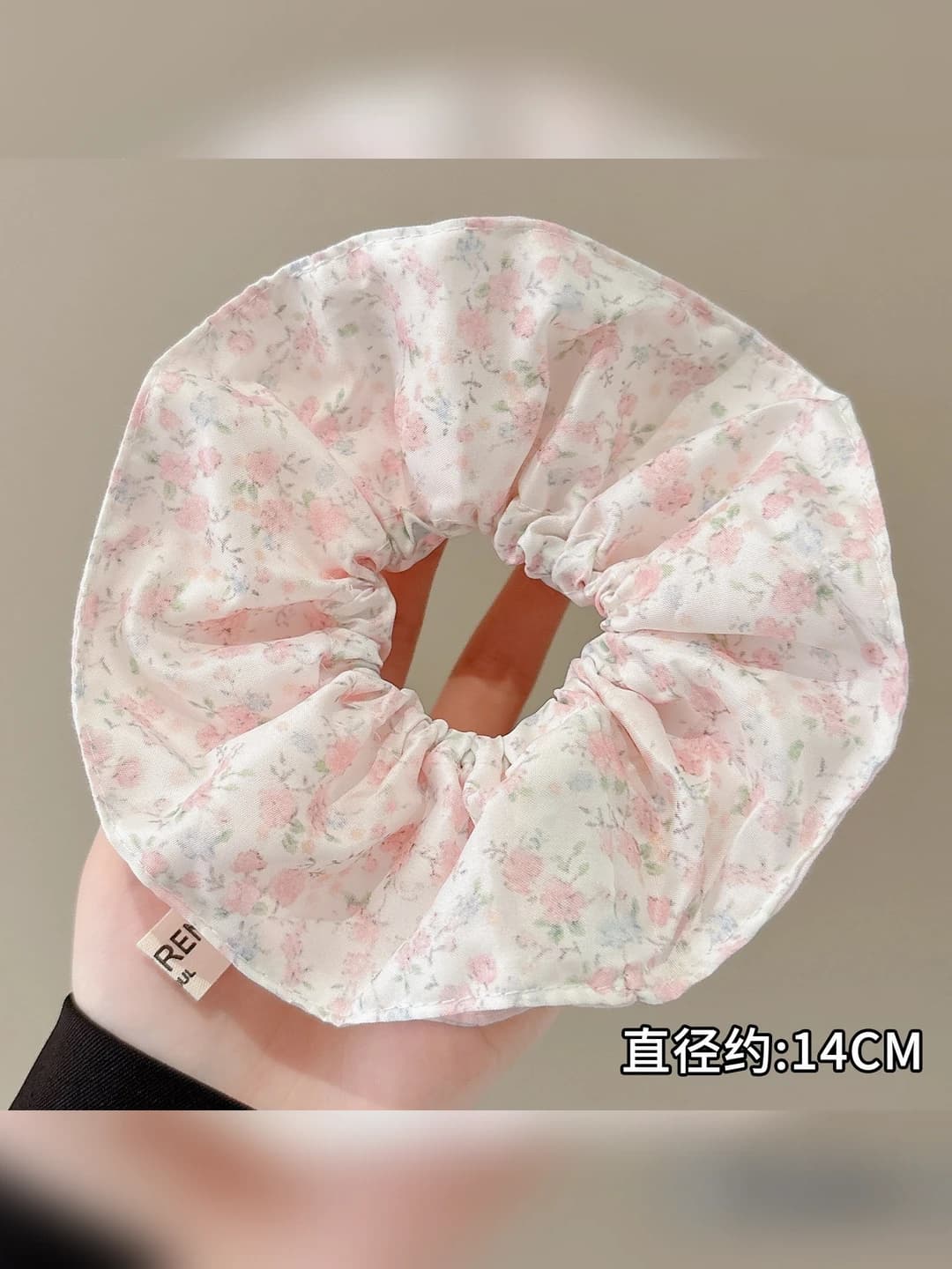 1# Pink floral double layer ~15 cm