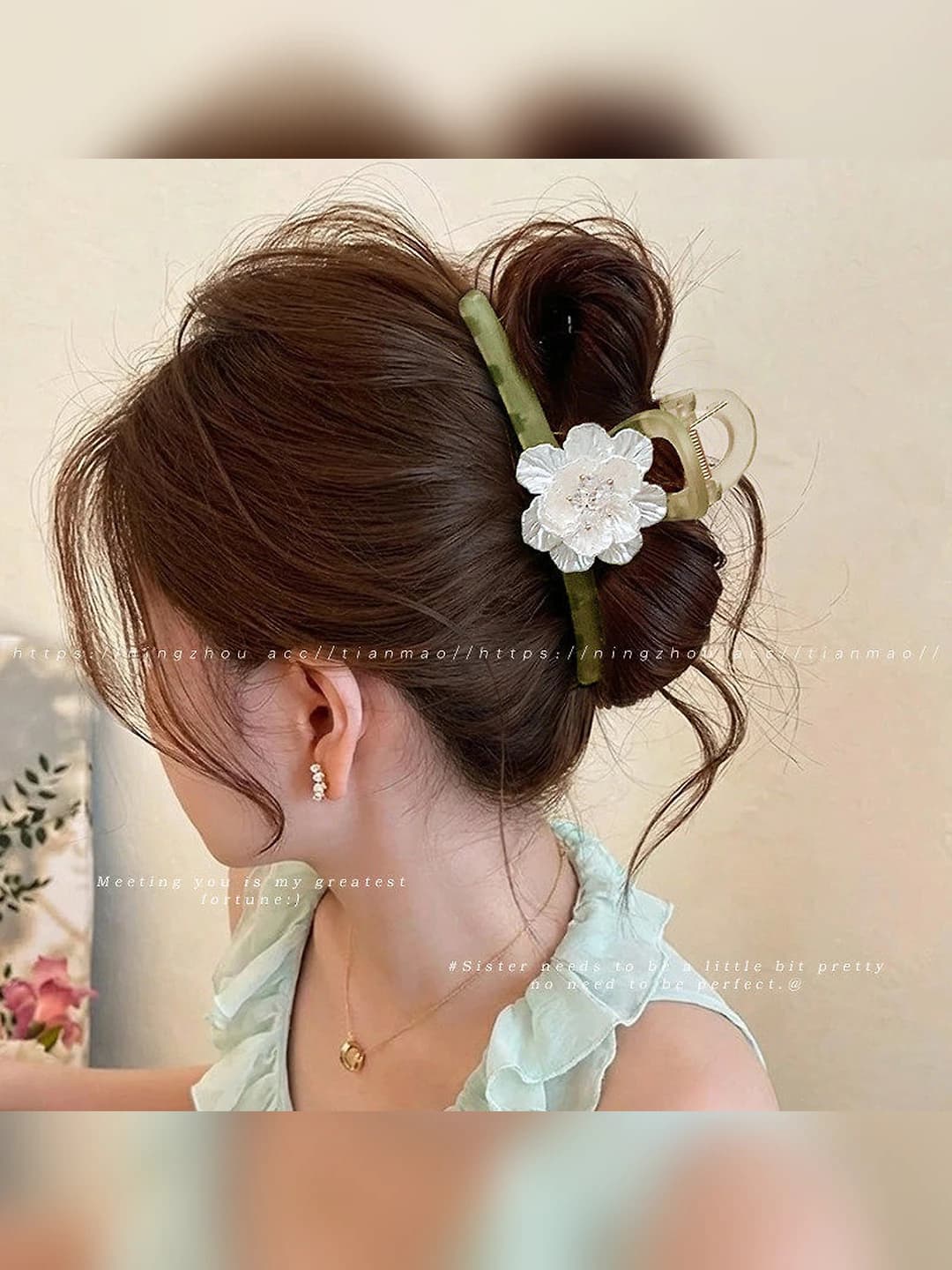 1# Camellia claw clip ~11 cm