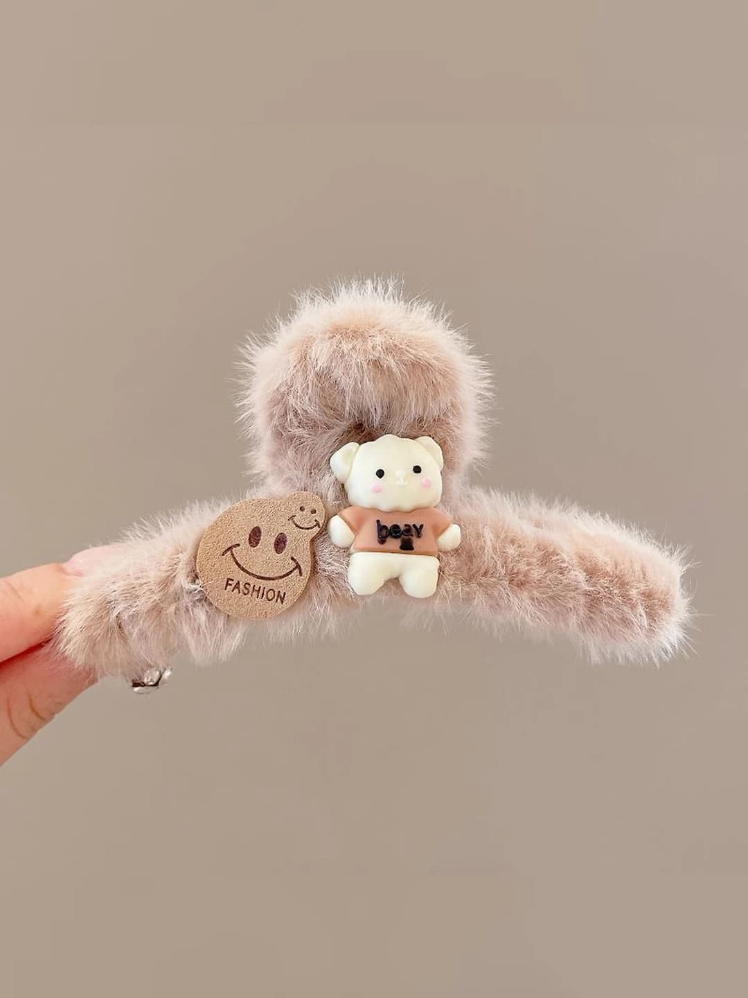 5#Claw white bear smile (1 pc)