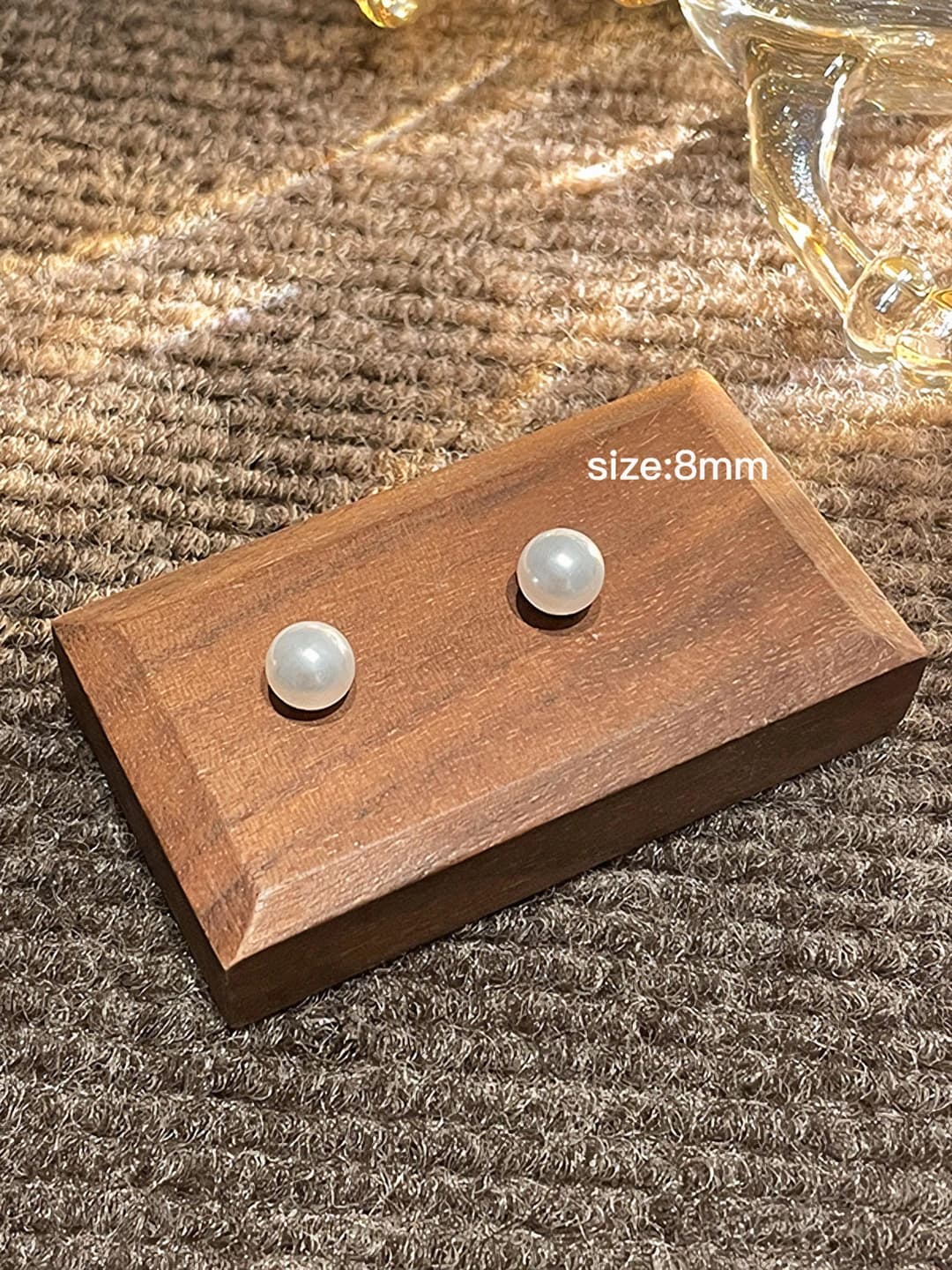 2# Жемчужные серьги - 8mm