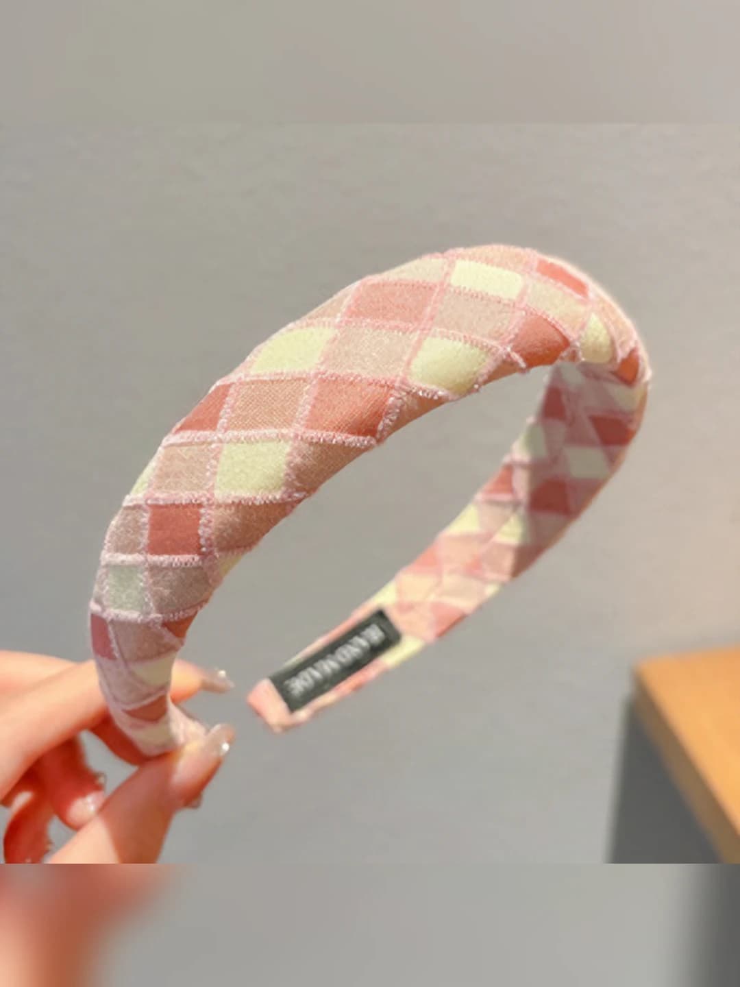 7# Pink wide plaid
