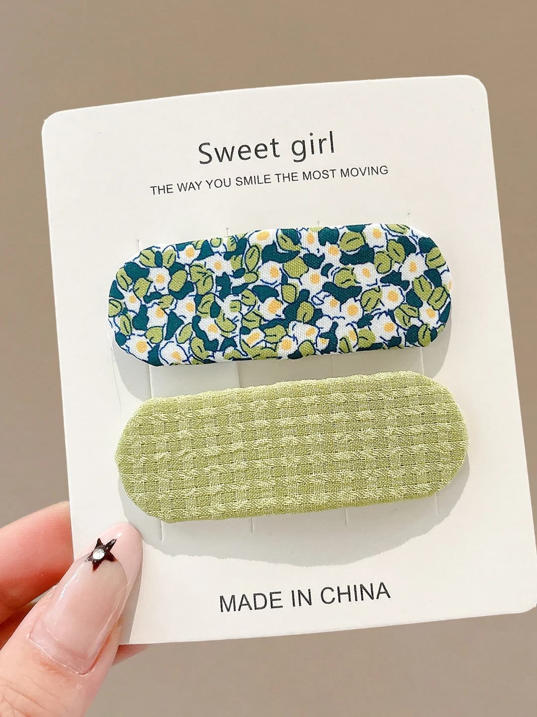 13# Зелёный цветочный 2 шт 6.5cm