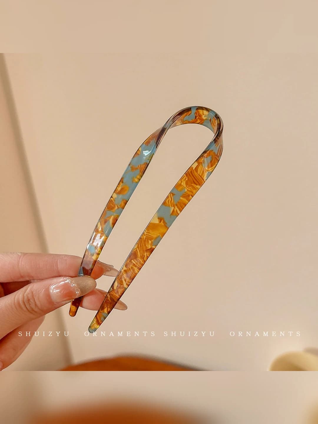 Coffee-blue, length 12.5 cm