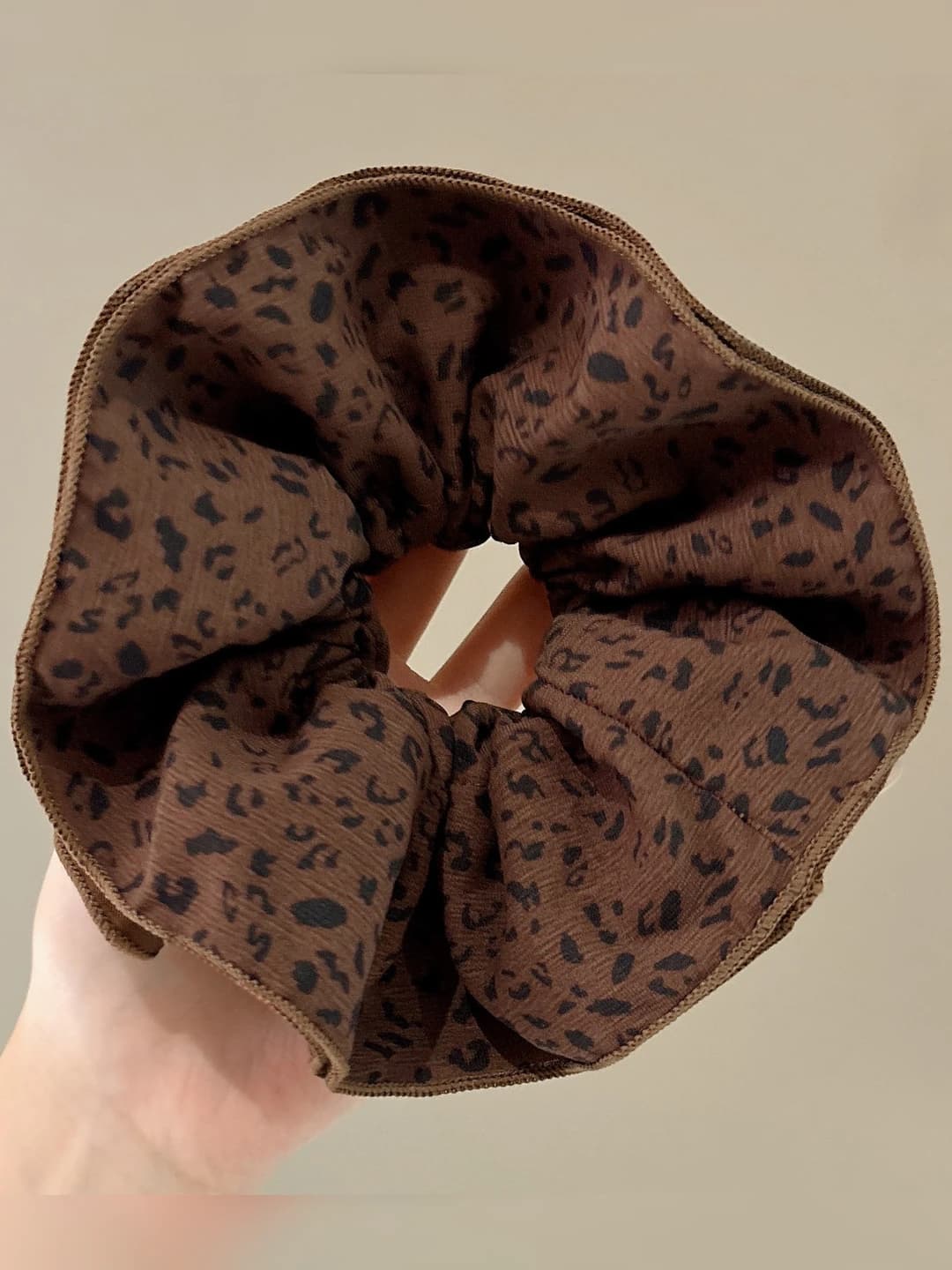 To'q kofe leopard soch to'ri ~15 sm