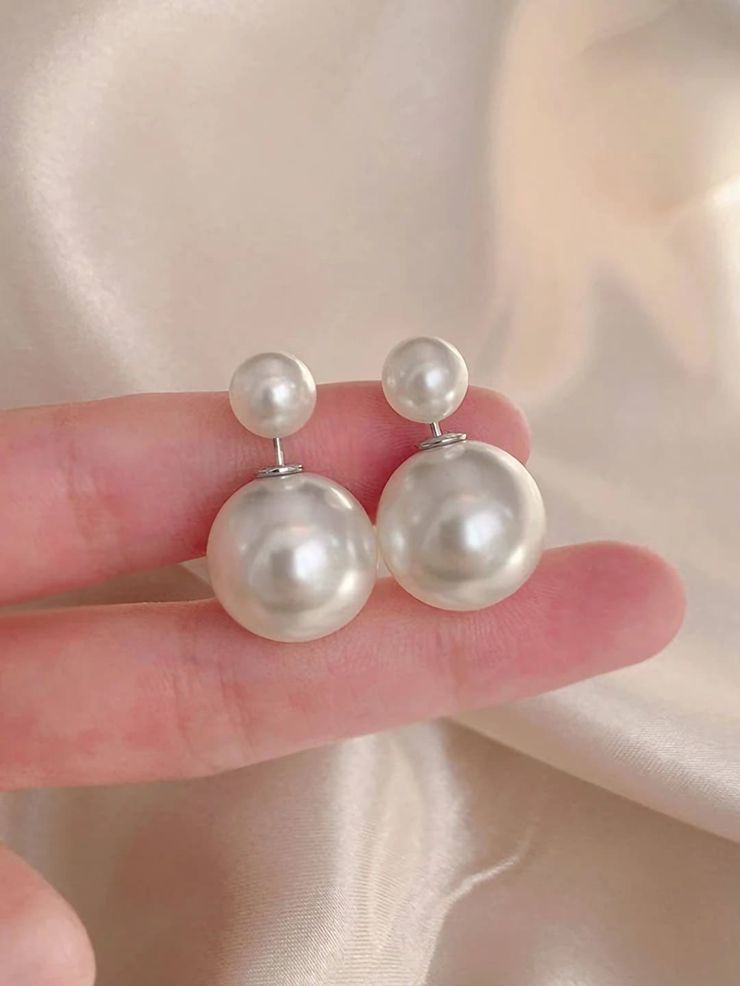 1# 8+14 white, silver pin