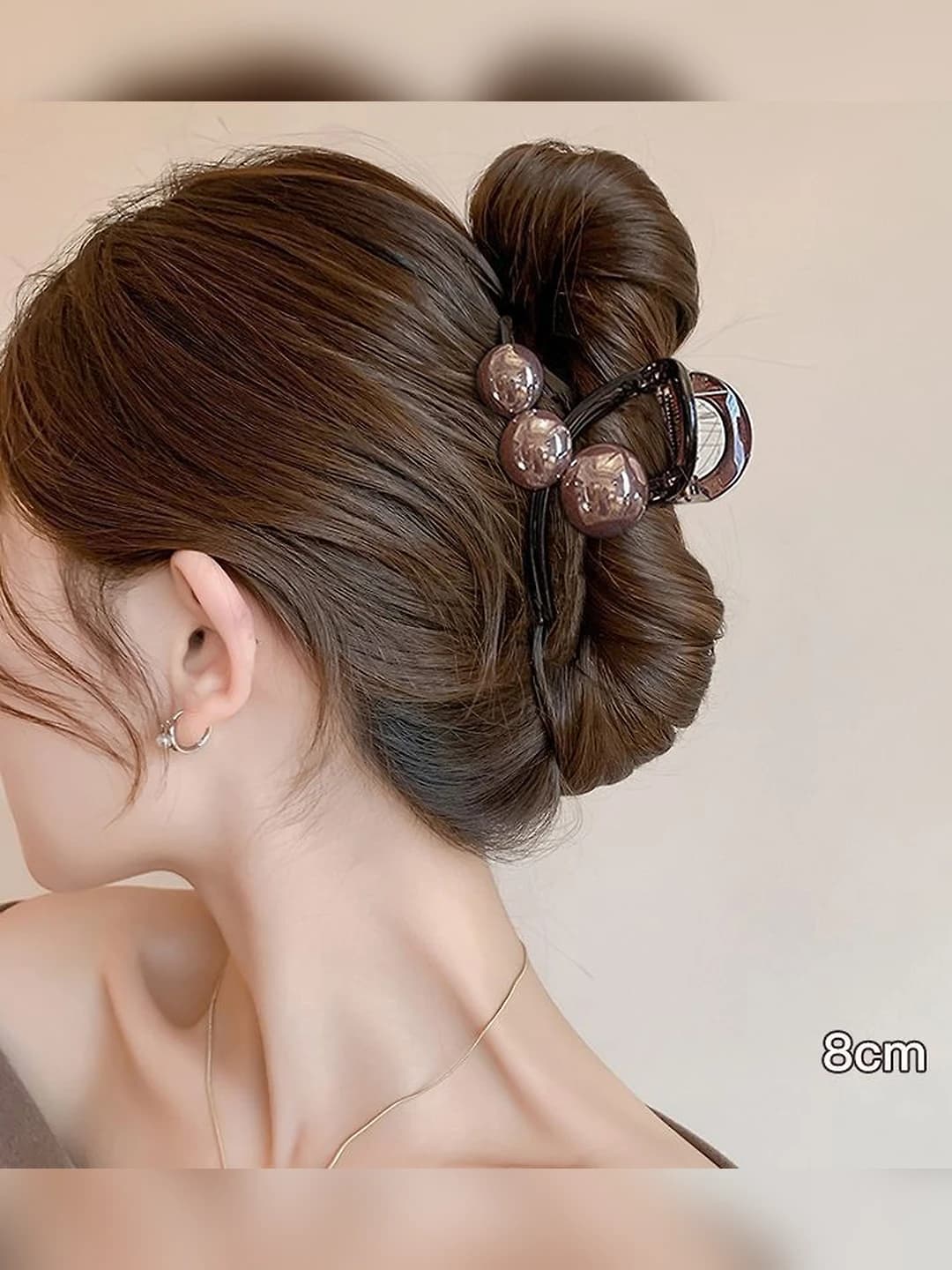 2# Choy shaffof asos, 8 cm, to'q kofe marvarid