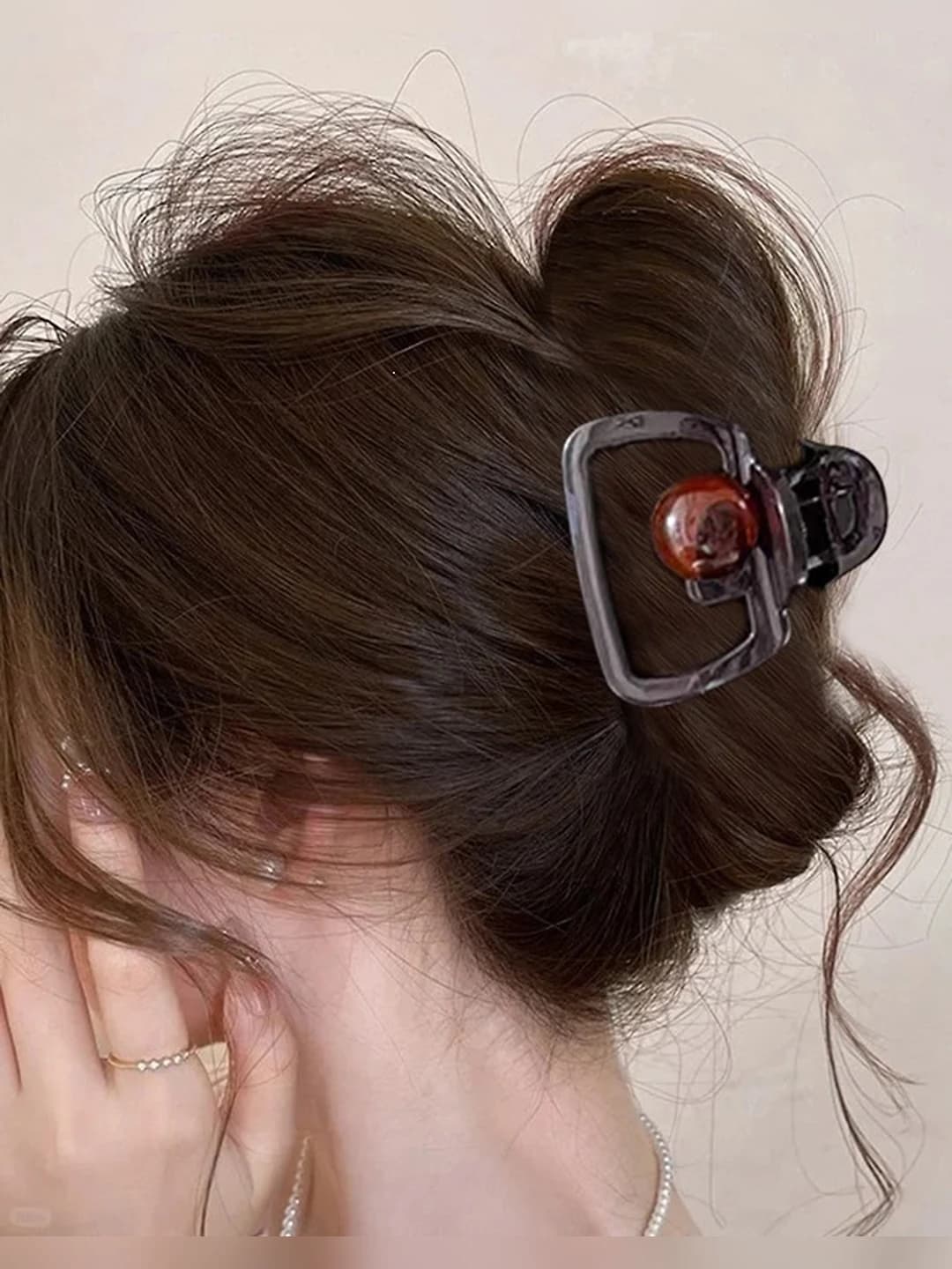 1# Black-brown square clip 5.5cm