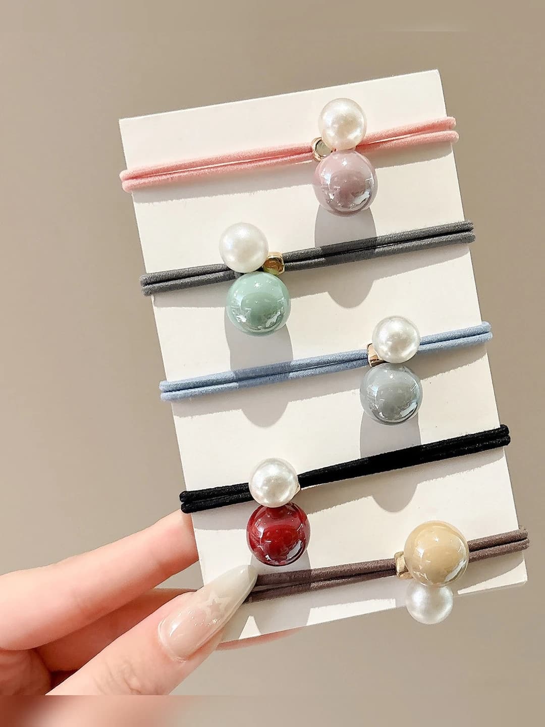 1# Colorful beads, 5 pcs, 4 cm