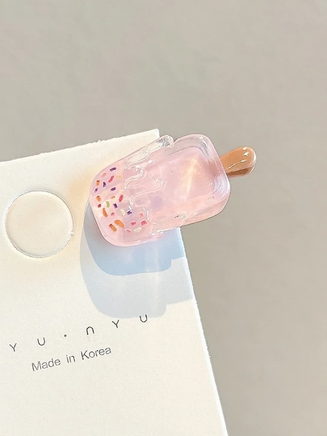 1# Мороженое, розовый, 3cm