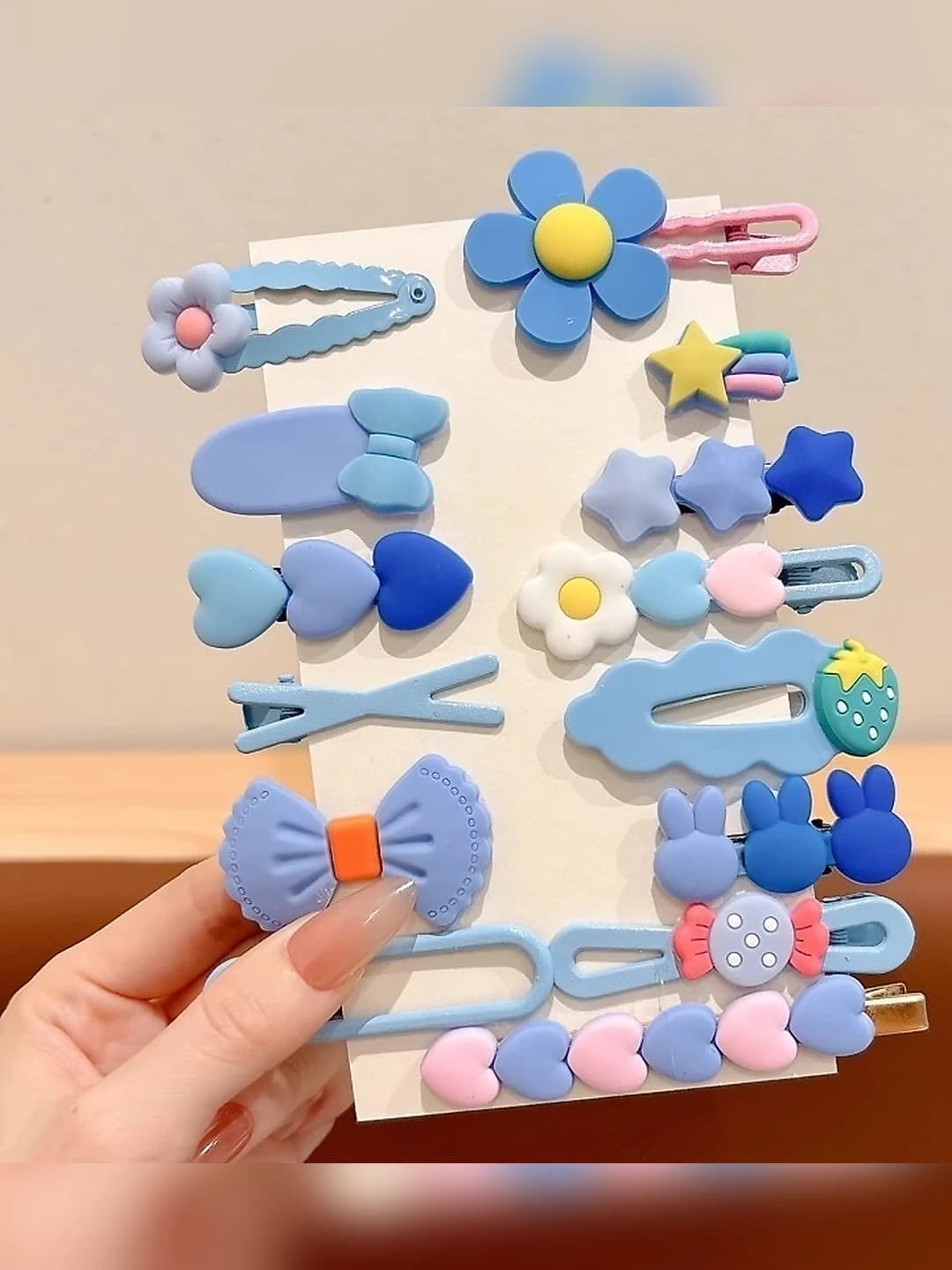 6# Blue bunny kids, 14 pcs, soft