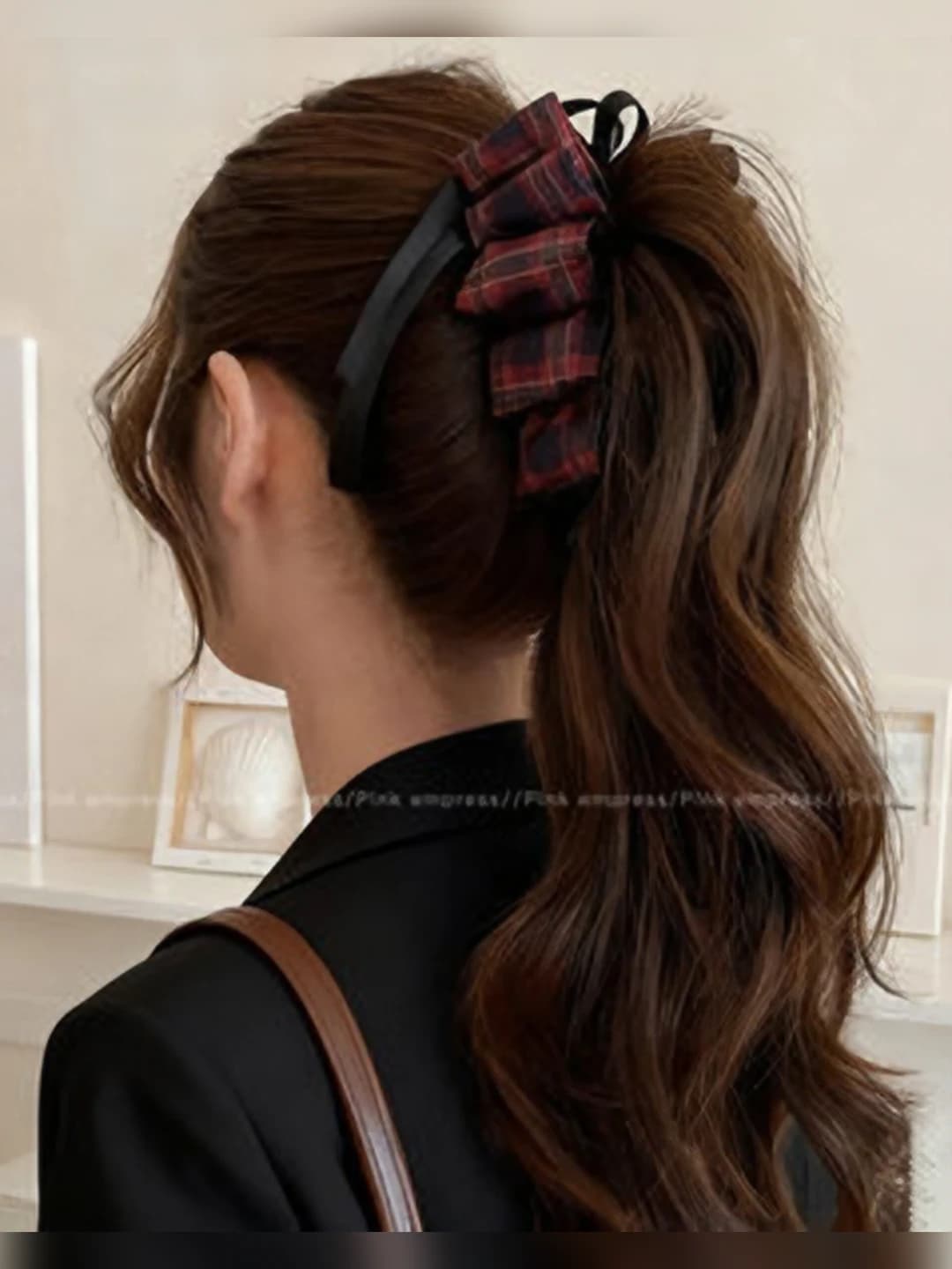 3# Red plaid - approx. 11 cm, ribbon approx. 18 cm
