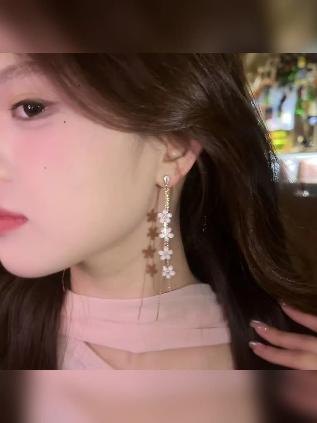 Sakura tassel earrings (pair)