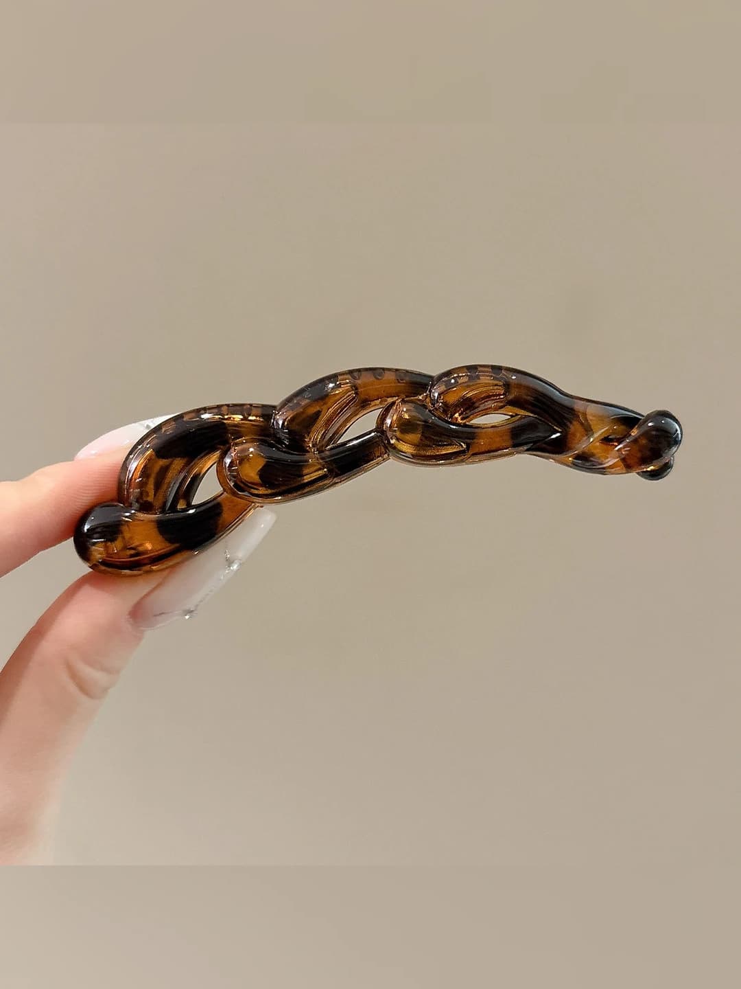 1 pc 1# Black leopard twist (10 cm)