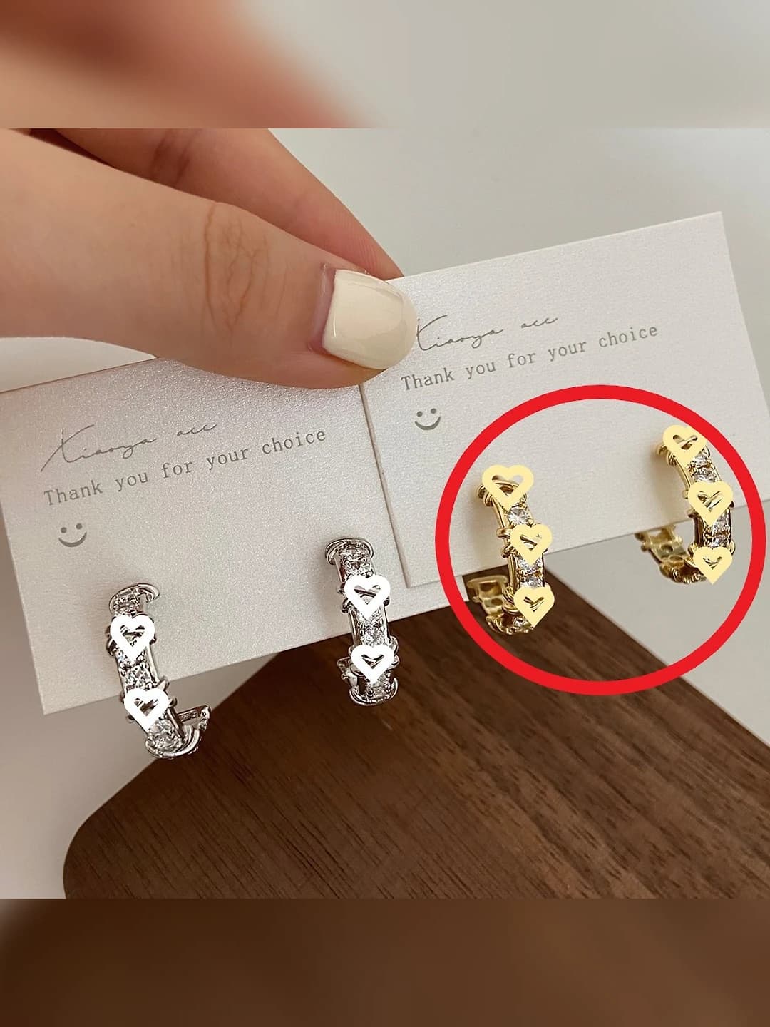 A-140 gold earrings