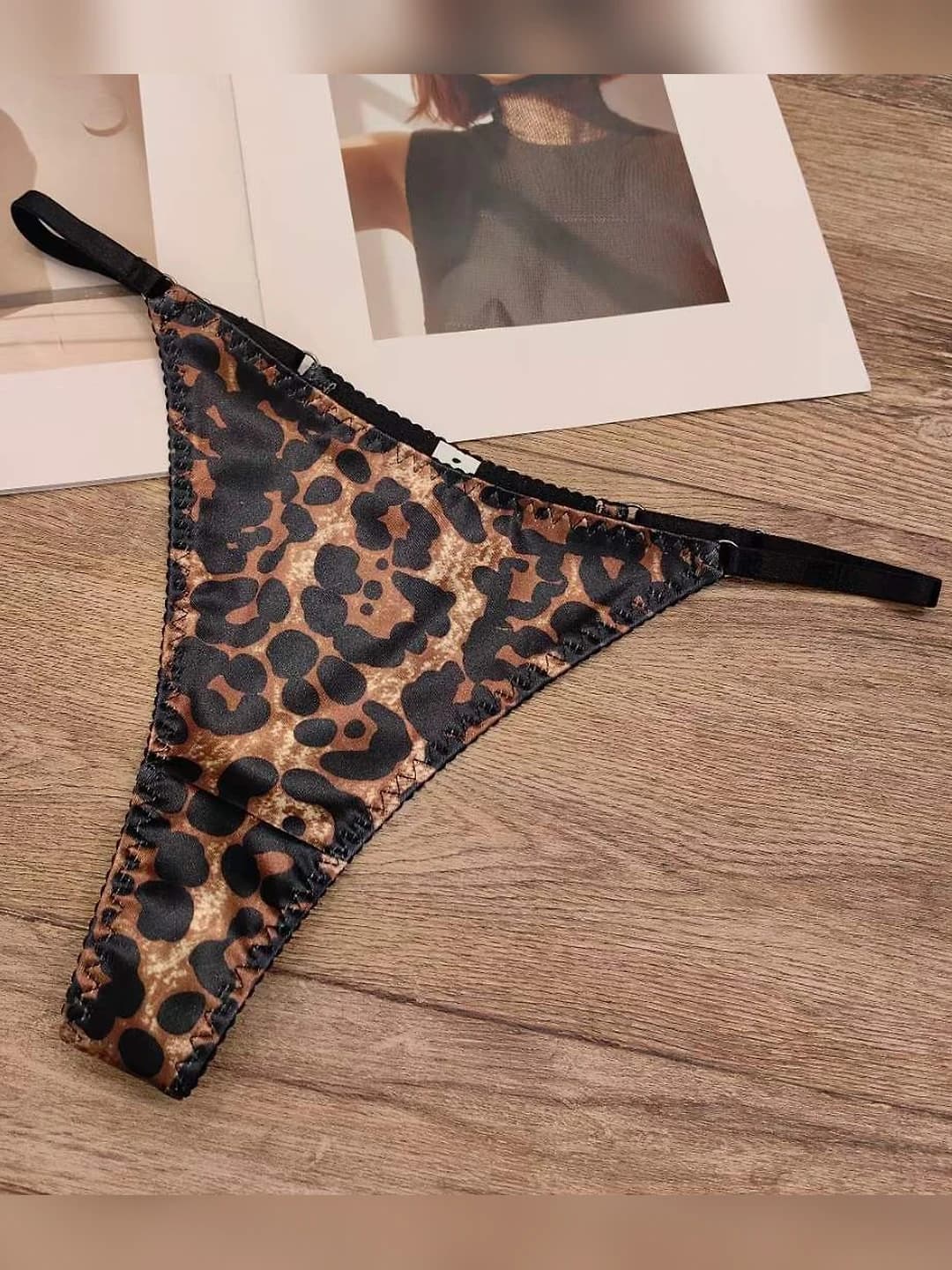 Leopard thong