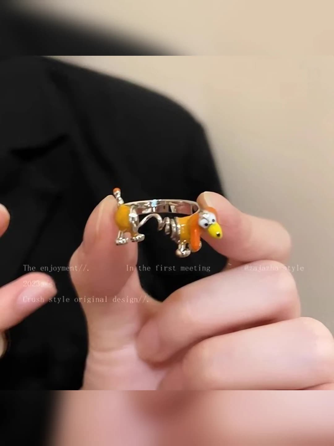 Spring dog ring