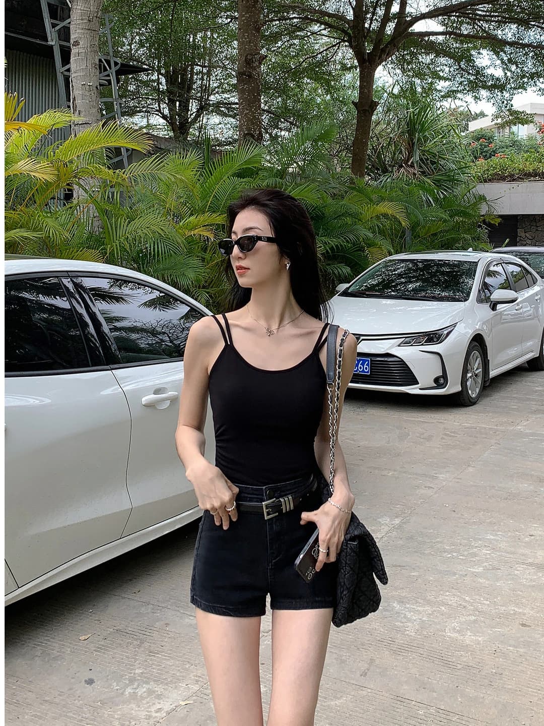 Black floral - 5 pairs