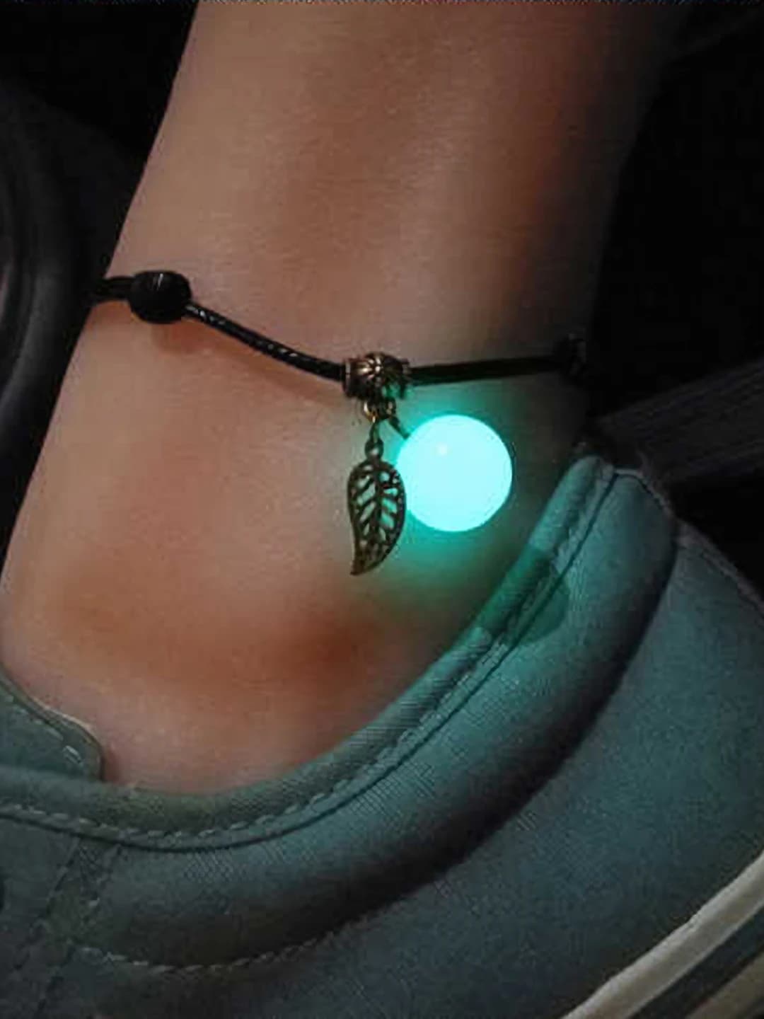 Black cord blue glow