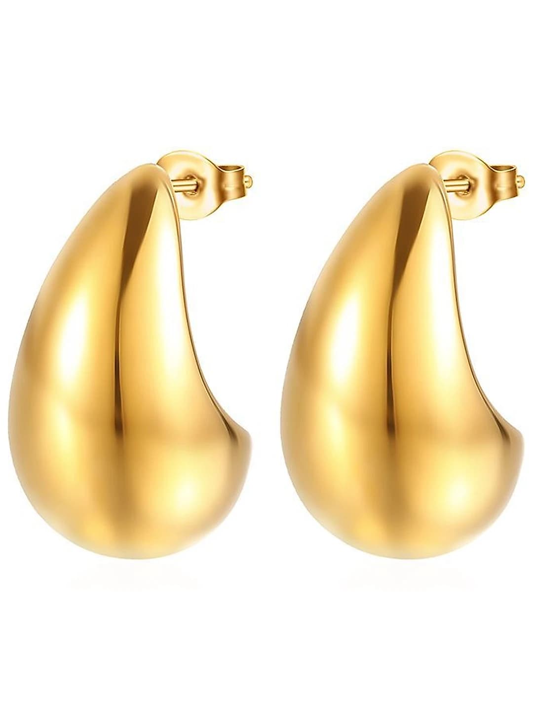 Small cast teardrop gold