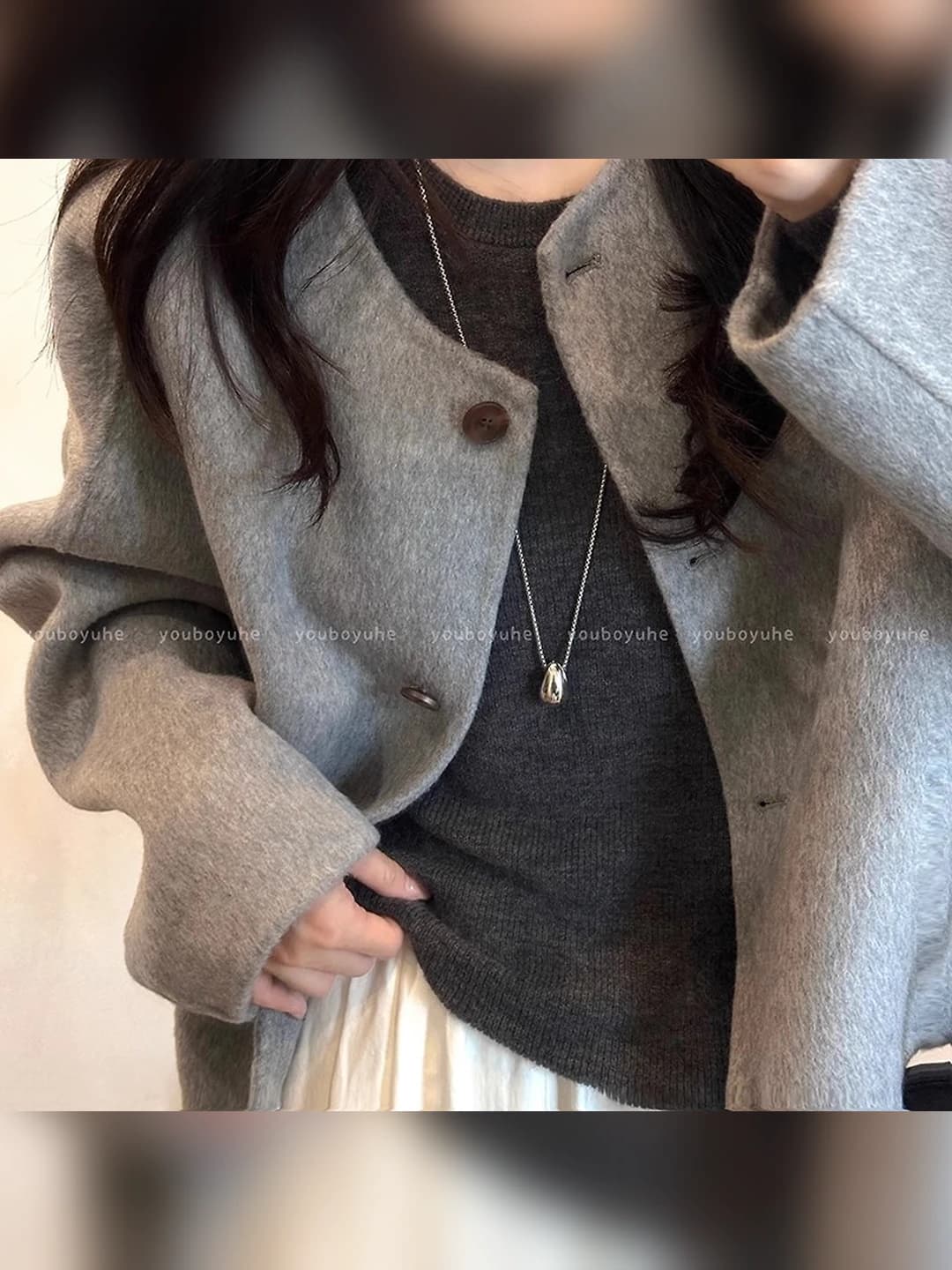Long square drop chain