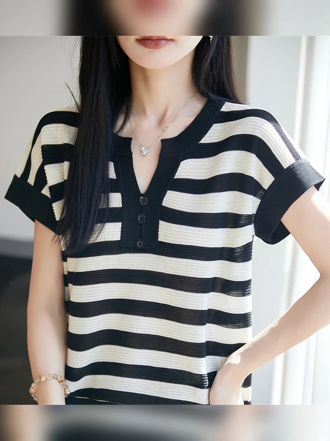 Beige striped