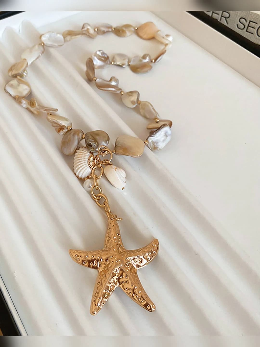 14# necklace-gold starfish