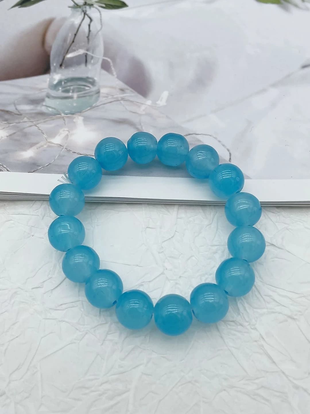 12 MM bracelet [dark blue] glass