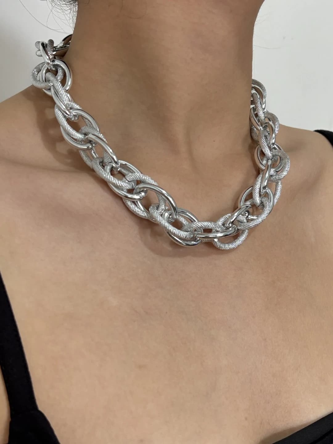 Серебряный 40cm+5cm