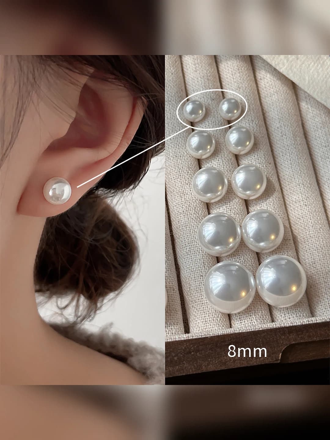 Молочный жемчуг 8mm