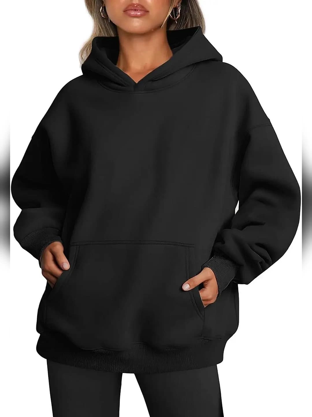 Black drop shoulder sleeve