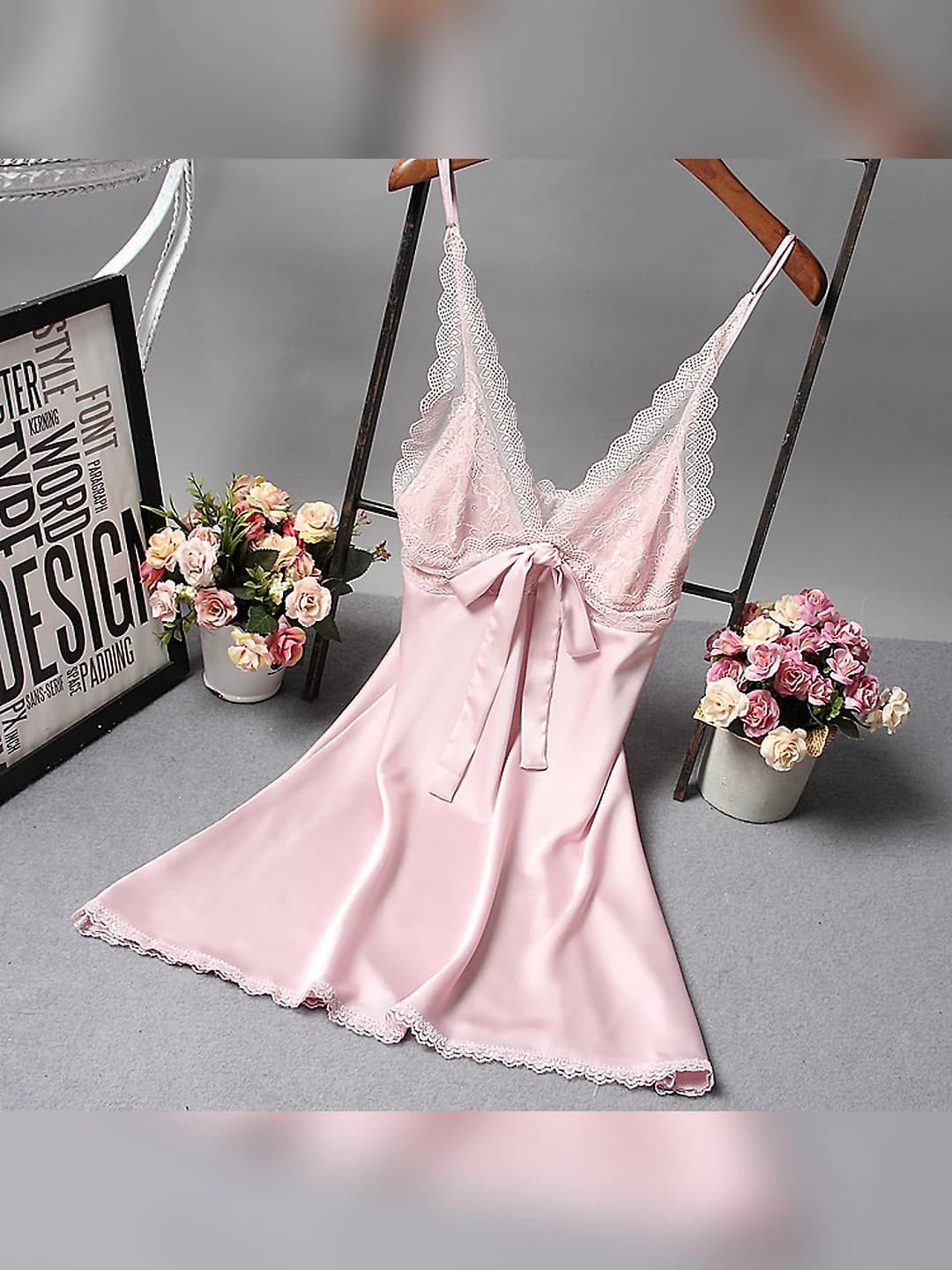 Women's sleeveless thin nightgown, Korean style, summer 2026, mini skirt, 95% polyester