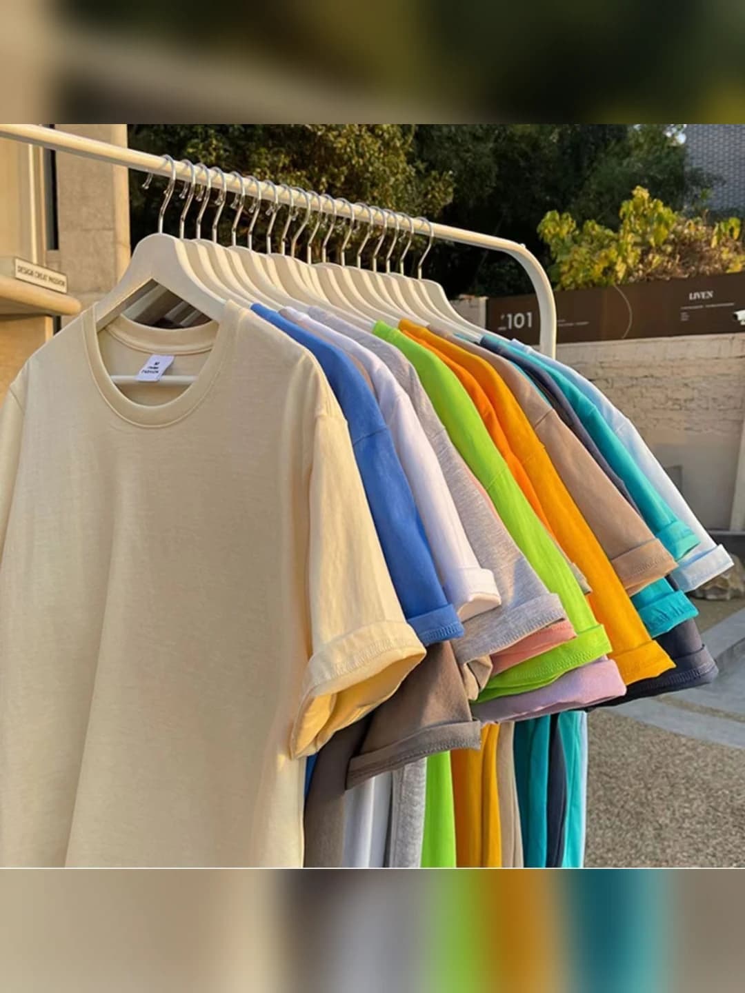 Women's summer pure cotton t-shirt, solid colour, loose fit and plus size, short sleeve with crew neck