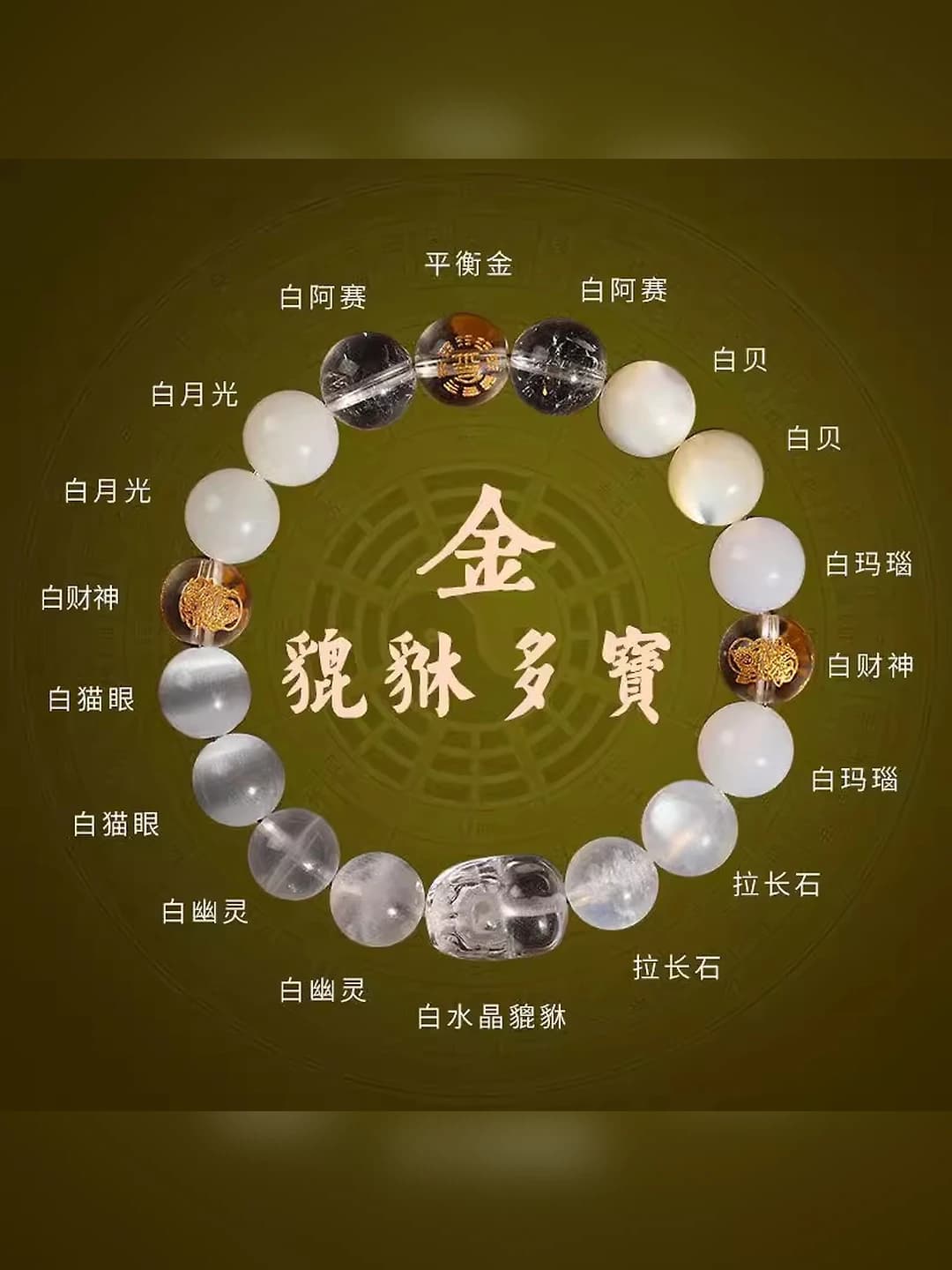 10mm Metal Pixiu multi-gem