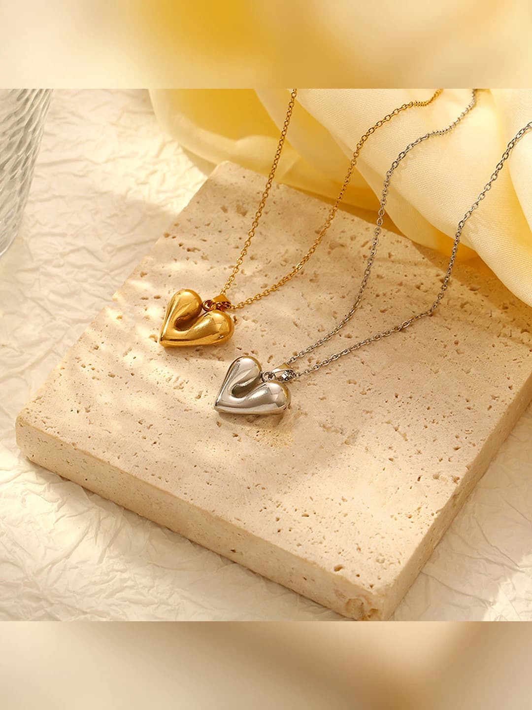 Женские часы с цепочкой в форме сердца, покрытие 18K