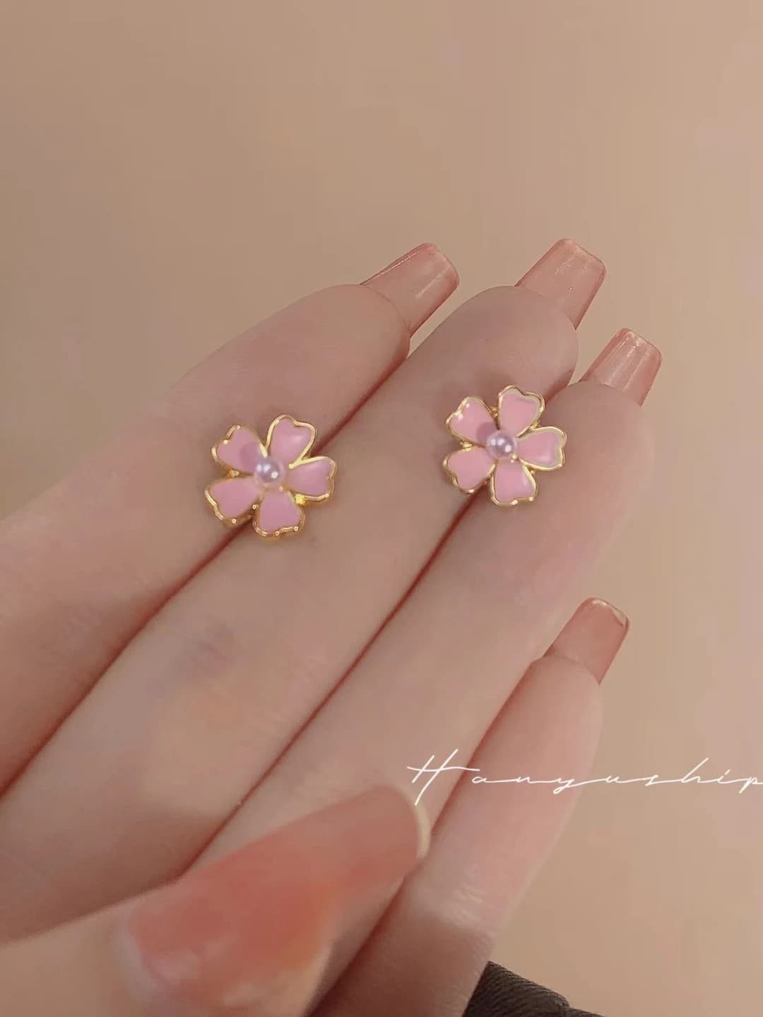 Серьги сакура
