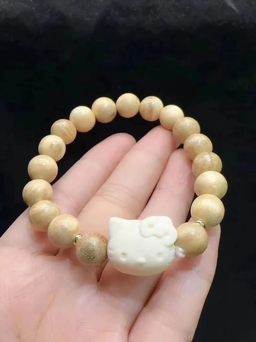 M855 Scented wood KT cat bracelet