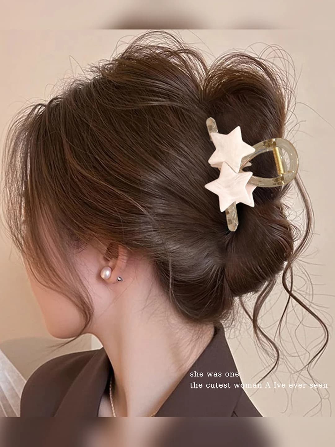 2# Розовые звёзды зажим, 8 см