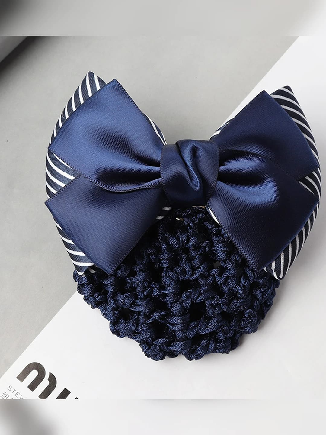 2-section, thick stripes, blue, blue mesh