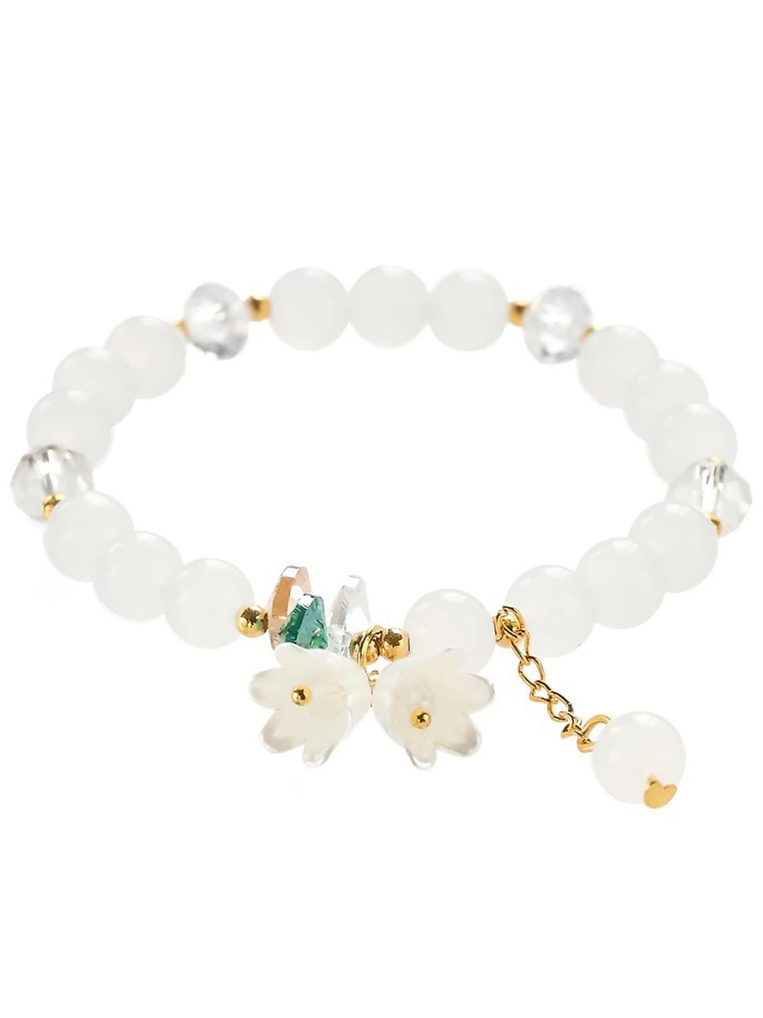 White glass bracelet