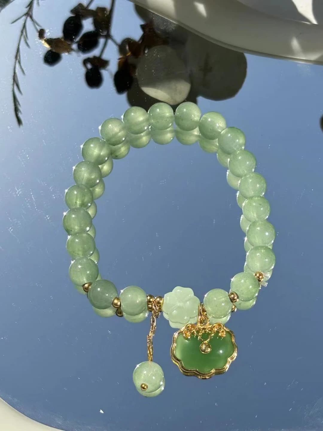Green peace lock, Donglin jade