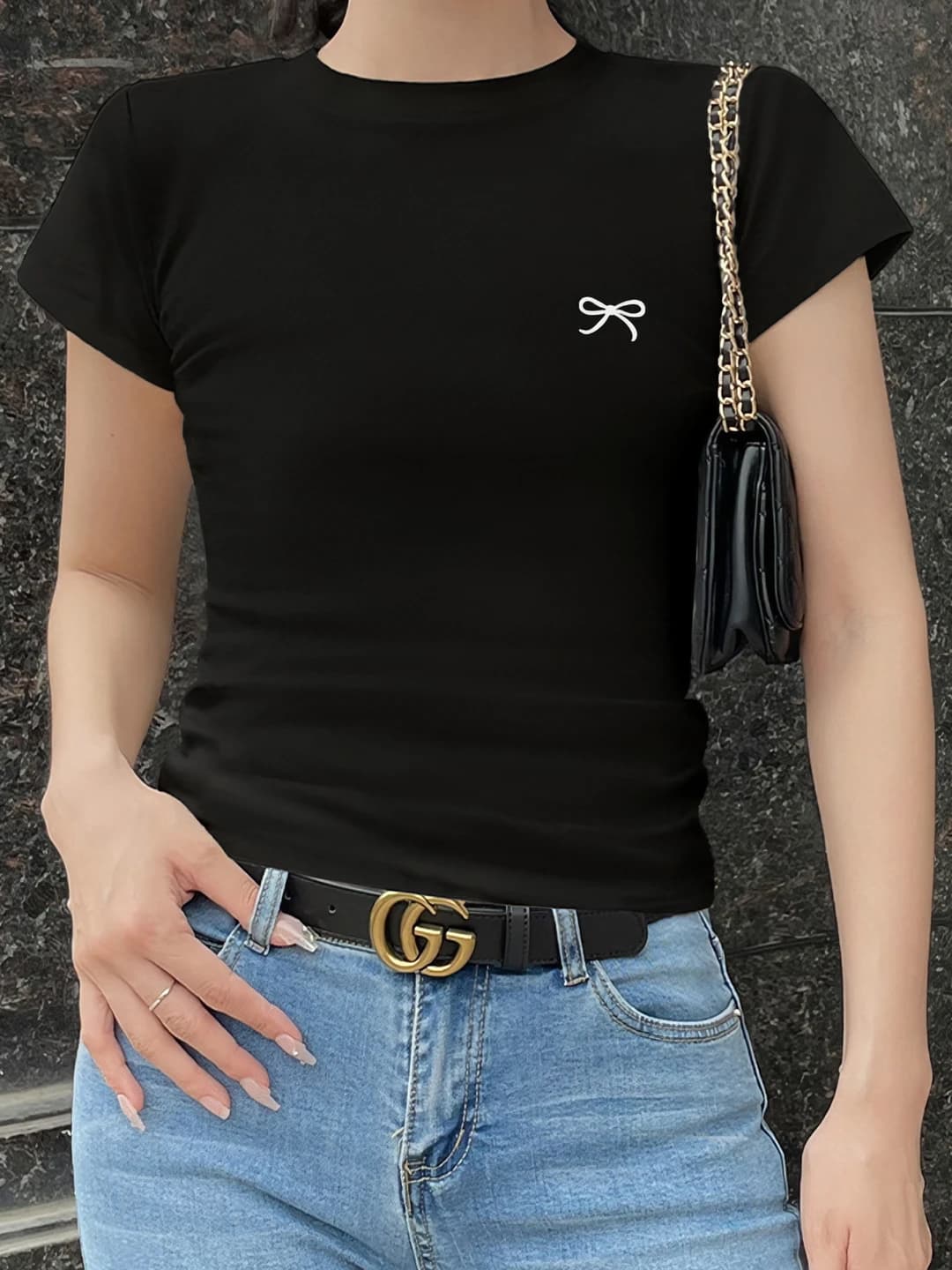 Black + embroidery