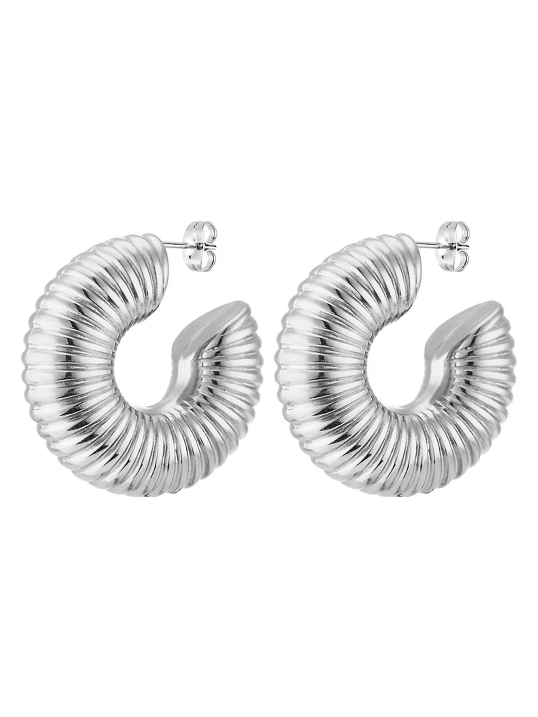 MS-112 Earrings, Steel