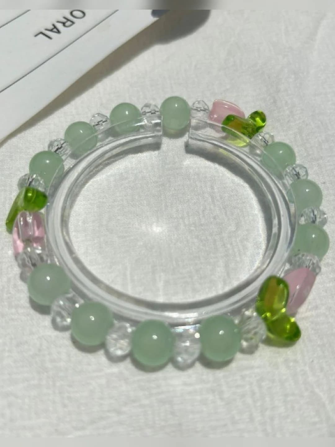 Green tulip bracelet