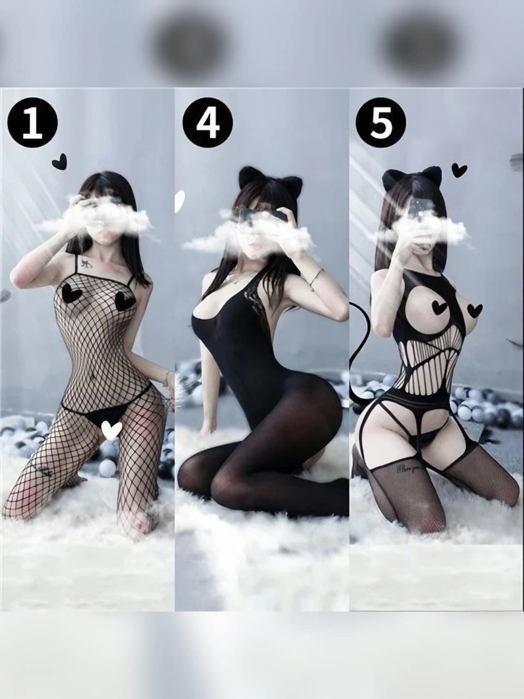 3 pcs 1+4+5