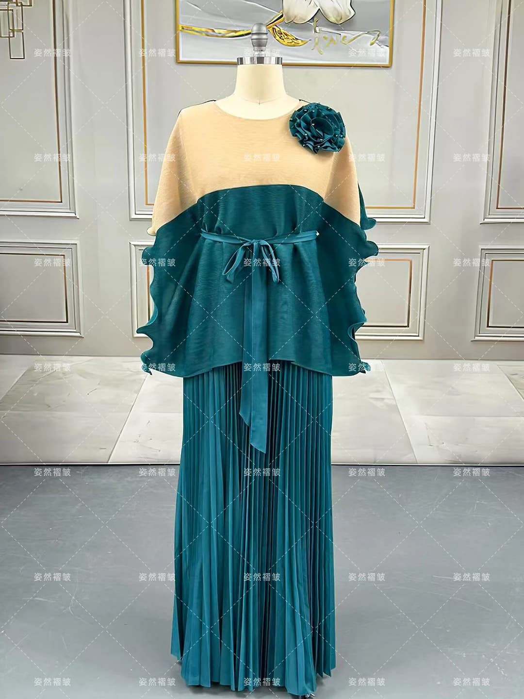 Peacock blue