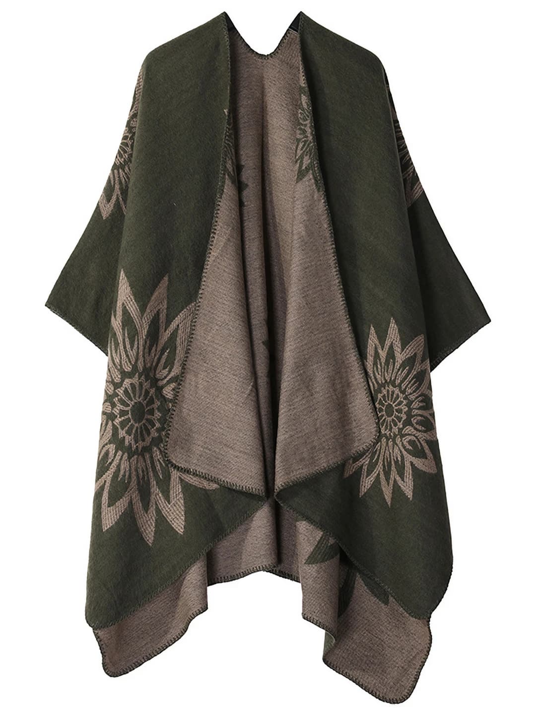 Sunflower - Army green dark brown reversible