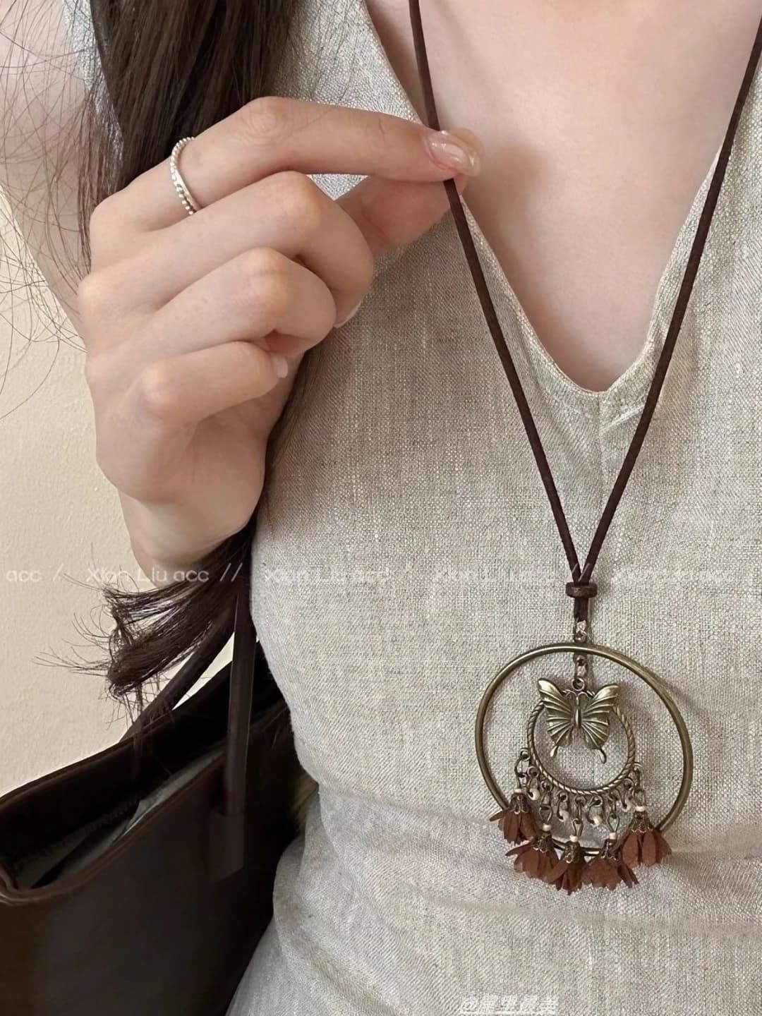 Layered heart necklace