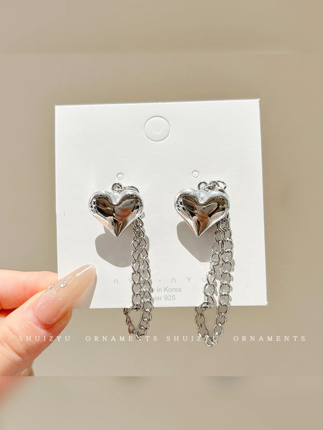 Heart magnetic clasp 1 pair
